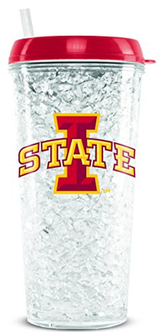 NCAA Iowa State Cyclones 16oz Crystal Freezer Tumbler with Lid and Straw NCAA Iowa State Cyclones 16oz Crystal Freezer Tumbler with Lid and Straw
