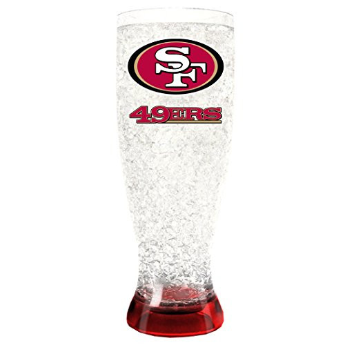 NFL San Francisco 49Ers 16oz Crystal Freezer Pilsner NFL San Francisco 49Ers 16oz Crystal Freezer Pilsner