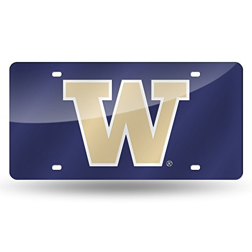 NCAA Rico Industries Laser Inlaid Metal License Plate Tag Washington Huskies NCAA Rico Industries Laser Inlaid Metal License Plate Tag Washington Huskies