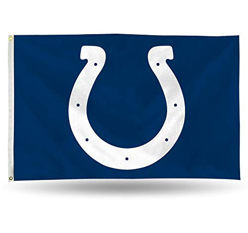 NFL Rico Industries 3Foot by 5Foot Single Sided Banner Flag with Grommets Indianapolis Colts