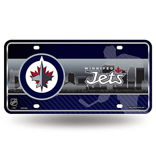 NHL Rico Industries Metal License Plate Tag Winnipeg Jets