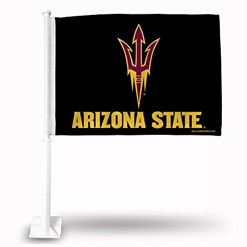 NCAA Rico Industries Car Flag including Pole Arizona State Sun Devils NCAA Rico Industries Car Flag including Pole Arizona State Sun Devils