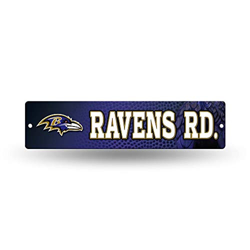 NFL Rico Industries 16Inch Plastic Street Sign D?r Baltimore Ravens