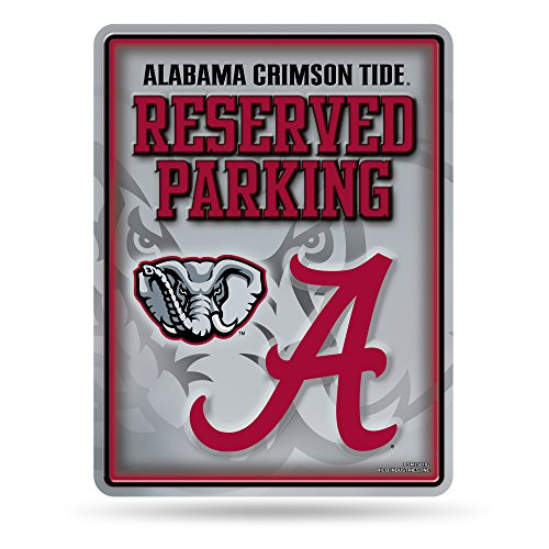 NCAA Rico Industries 85Inch by 11Inch Metal Parking Sign D?r Alabama Crimson Tide