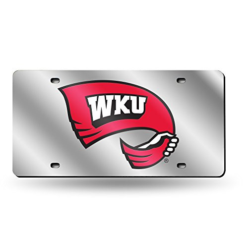 NCAA Rico Industries Laser Inlaid Metal License Plate Tag Western Kentucky Hilltoppers