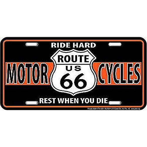 Signs 4 Fun SLR6H 66 Motorcycles License Plate