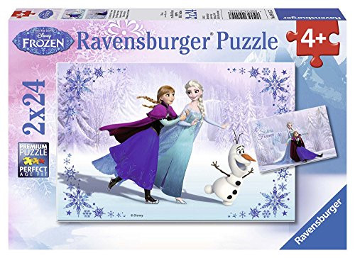 Ravensburger Disney Frozen Sisters Always Puzzle Box 2 x 24 Piece Jigsaw Puzzles for Kids  Every Piece is Unique Pieces Fit Together Perfectly