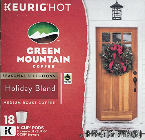 Green Mountain Coffee Holiday Blend KCup Pack 18 Count