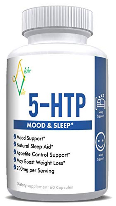 AlcheVita 5HTP 5hydroxytryptophan 200mg per Serving 60 Capsules Mood Sleep Support Appetite Control Support Natural Sleep Aid* AlcheVita 5HTP 5hydroxytryptophan 200mg per Serving 60 Capsules Mood Sleep Support Appetite Control Support Natural Sleep Aid*