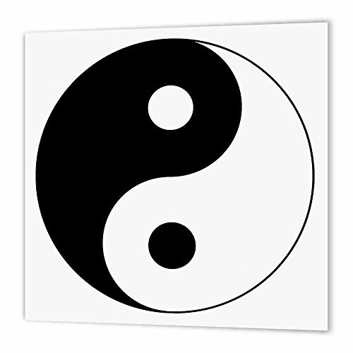3dRose ht1821583 Asia Buddha Sign IronOn Heat Transfer for White Material 10 x 10