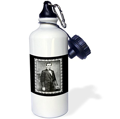 3dRose The Lincoln Cooper Union Portrait by Mathew Brady February 27 1860 President Abraham Lincoln Photo Sports Water Bottle 21 oz White 3dRose The Lincoln Cooper Union Portrait by Mathew Brady February 27 1860 President Abraham Lincoln Photo Sports Water Bottle 21 oz White
