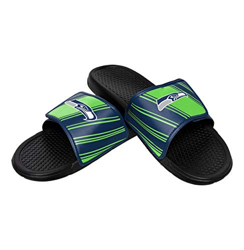 NFL Mens Legacy Sport Slide Seattle Seahawks Small  78 Team Color