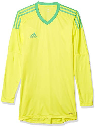adidas Mens Soccer Revigo 17 Goalkeeper Jersey Bright YellowWhite Large
