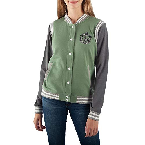 Harry Potter Slytherin Varsity Jacket For WomenLarge
