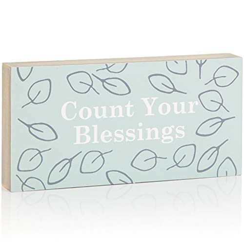 ReLIVE Decorative Expressions 5x10 Decorative Wooden Sign Count Your Blessings