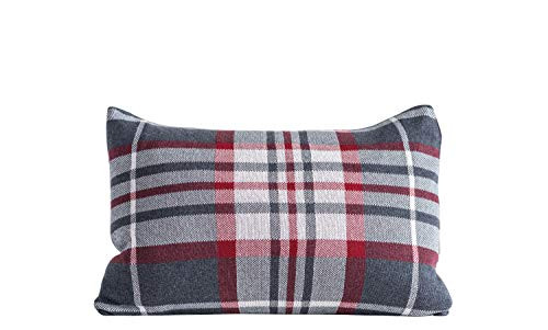Creative Coop Check Cotton Knit Pillows Multicolored