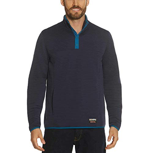 Gerry Mens  Zip Ottoman Pullover Navy L