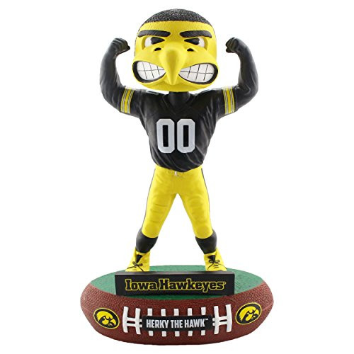 FOCO NCAA Iowa Hawkeyes Mascot Baller Bobble