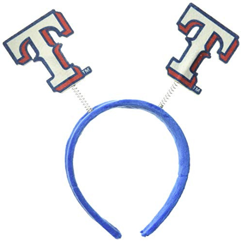FOCO MLB Texas Rangers Mens Springy Ears HeadbandSpringy Ears Headband Team Color One Size