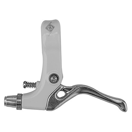 Origin8 Mini Trigger Brake Lever, RH, White/Silver