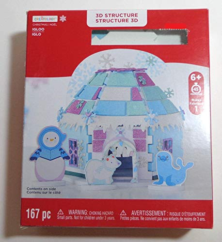 Christmas Holidays Igloo Foam Craft Kit 3D Structure