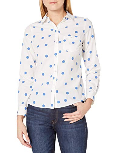 Foxcroft Womens Button Up Malibu Blue 4