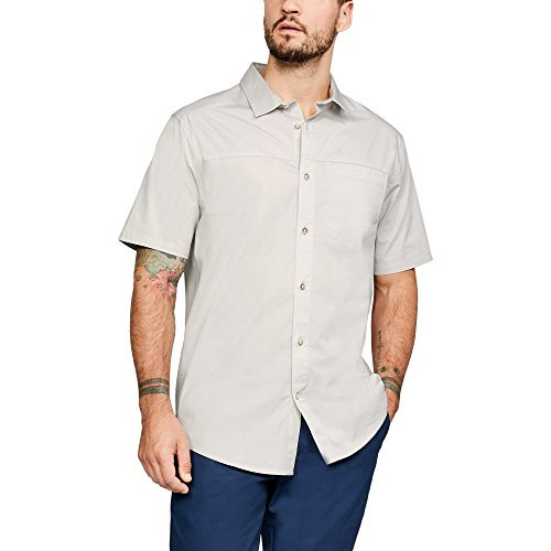Under Armour Outerwear Mens UA Pierpoint SS Woven Ghost Gray 592Ghost Gray XLarge