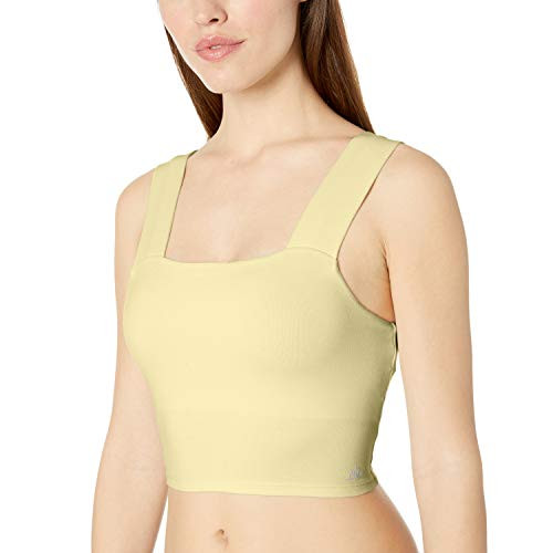 Alo Yoga Womens Bind Fitted Bra Tank Bra Citrine M