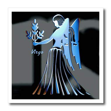 3dRose ht9262 Virgo Zodiac Sign Iron on Heat Transfer for White Material 6 by 6Inch