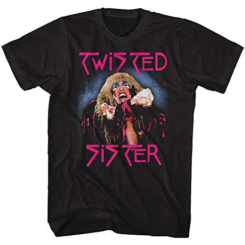 American Classics Twisted Sister Heavy Metal Band Twisted Dee Snider Adult TShirt Tee Black