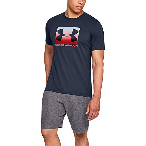 Under Armour Mens Boxed Sportstyle ShortSleeve TShirt  Academy Blue 408Red  Large