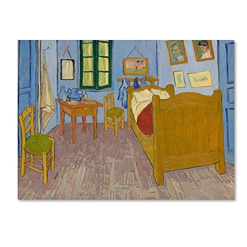 Van Goghs Bedroom at Arles by Vincent van Gogh 14x19Inch Canvas Wall Art