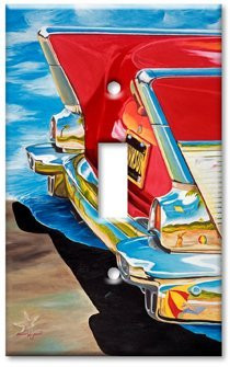 Art Plates - Red Chevy Switch Plate - Single Toggle