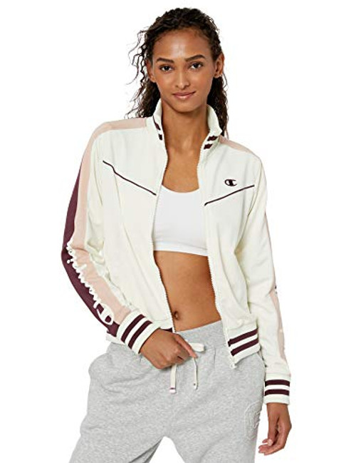 Champion LIFE Womens Champion Tricot Track Jacket Chalk White Small