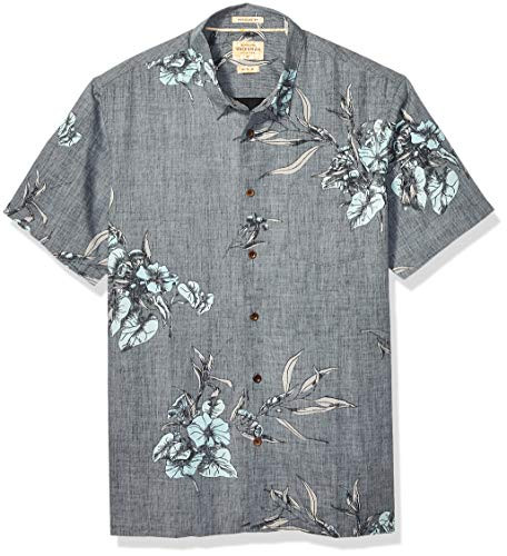 Quiksilver Waterman Mens LONINUM Button Down Shirt Black LONIUM S