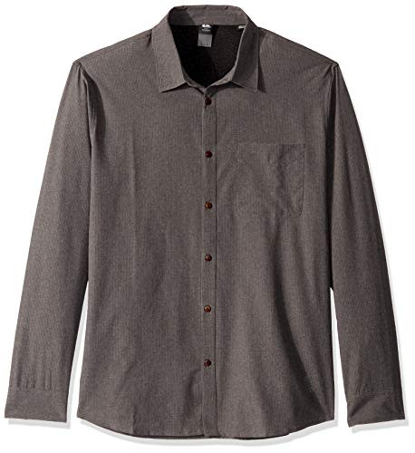 Quiksilver Waterman Mens TECH Long Sleeve Shirt Raven Heather S