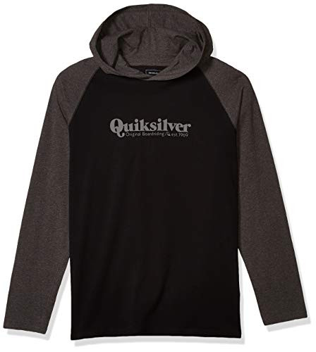 Quiksilver Mens Modern Script Hoodie TEE Black XXL