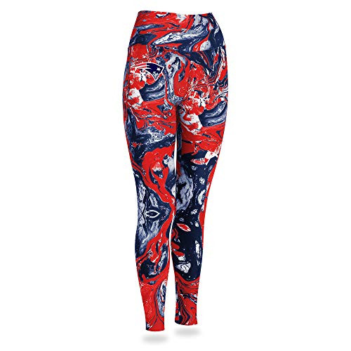 Zubaz NFL New England Patriots Womens Swirl Leggings Multicolor Small