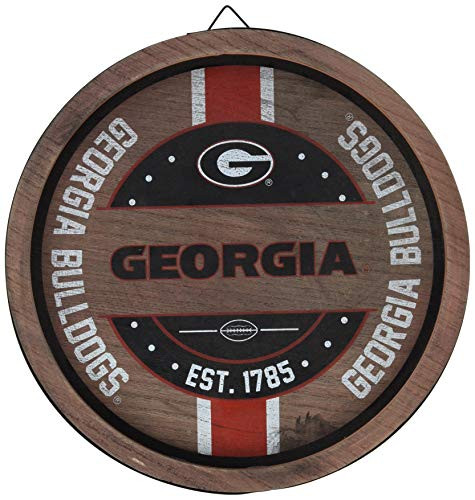 FOCO NCAA Georgia Bulldogs WOODEN BARREL SIGNWOODEN BARREL SIGN