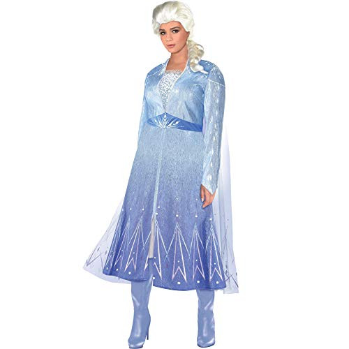 Party City Frozen 2 Elsa Travel Halloween Costume for Women Disney Plus Size 1820 Includes Dress