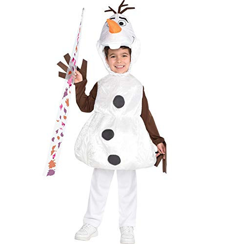 Party City Frozen 2 Olaf Halloween Costume for Boys Disney Medium 810 Includes Tunic Headpiece and Wand