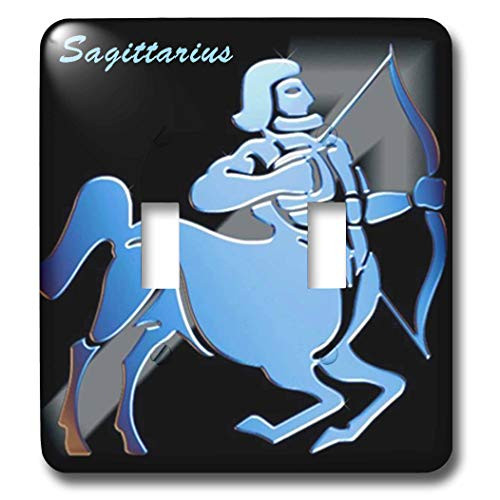 3dRose lsp9242Sagittarius Zodiac Sign Double Toggle Switch