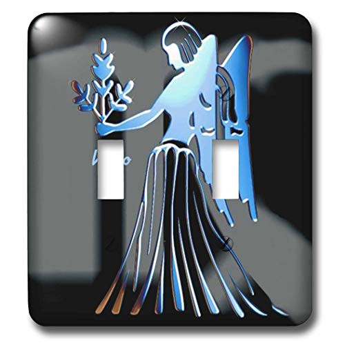 3dRose lsp9262 Virgo Zodiac Sign Double Toggle Switch