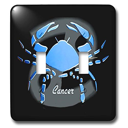 3dRose lsp9642 Cancer Zodiac Sign Double Toggle Switch
