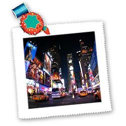 3dRose New York City Times Square Square Quilt Sheet 10 by 10Inch