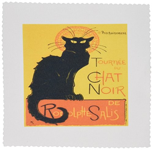 3dRose qs469071 Le Chat Noir Advertising Art Nouveau Black Cat Cat Cats Chat Noir Le Chat Quilt Square 10 by 10Inch 3dRose qs469071 Le Chat Noir Advertising Art Nouveau Black Cat Cat Cats Chat Noir Le Chat Quilt Square 10 by 10Inch