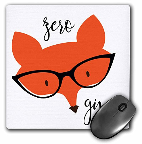 3dRose Mouse Pad Zero Fox Given  8 by 8Inches mp2709521