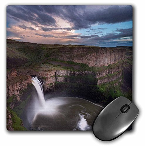 3dRose Mouse Pad USA Washington State Palouse Falls at Sunset  8 by 8Inches mp2796331