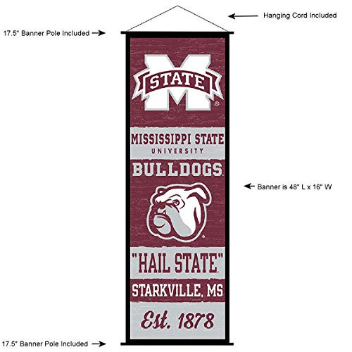 Mississippi State Bulldogs Banner and Scroll Sign