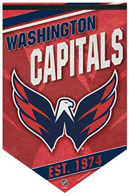WinCraft NHL Washington Capitals Premium Felt Banner 17 x 26 Inches